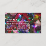 Multicolor Christmas Tree Colorful Holiday Business Card