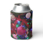 Multicolor Christmas Tree Colorful Holiday Can Cooler