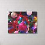 Multicolor Christmas Tree Colorful Holiday Canvas Print