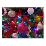Multicolor Christmas Tree Colorful Holiday Card