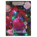 Multicolor Christmas Tree Colorful Holiday Clipboard
