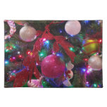 Multicolor Christmas Tree Colorful Holiday Cloth Placemat