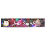 Multicolor Christmas Tree Colorful Holiday Desk Name Plate