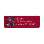 Multicolor Christmas Tree Colorful Holiday Label