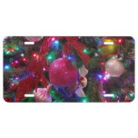 Multicolor Christmas Tree Colorful Holiday License Plate