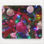 Multicolor Christmas Tree Colorful Holiday Mouse Pad