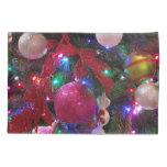 Multicolor Christmas Tree Colorful Holiday Pillowcase