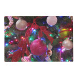 Multicolor Christmas Tree Colorful Holiday Placemat