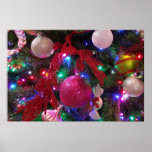 Multicolor Christmas Tree Colorful Holiday Poster