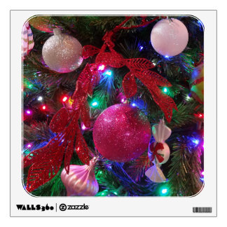 Multicolor Christmas Tree Colorful Holiday Wall Decal