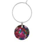 Multicolor Christmas Tree Colorful Holiday Wine Charm