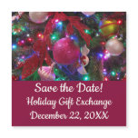 Multicolor Christmas Tree Colorful Save the Date