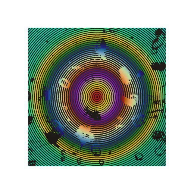 Multicolor Circled Abstract Art (Front)