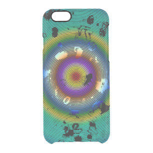 Multicolor Circled Pattern Clear iPhone 6/6S Case