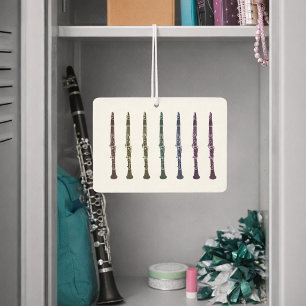 Multicolor Clarinet Music Teacher Gift Air Freshener