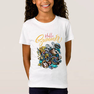 Multicolor Colorful Festive Illustration  T-Shirt