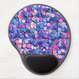 Multicolor Confetti Gel Mouse Pad