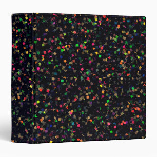 Multicolor Confetti Glitter #2 Binder