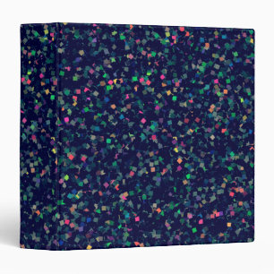 Multicolor Confetti Glitter Binder