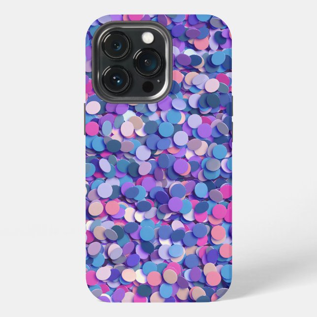 Multicolor Confetti Iphone Case (Back)