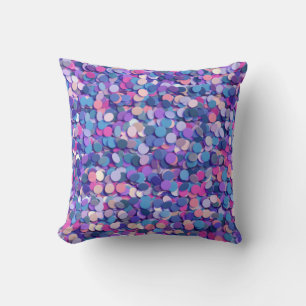 Multicolor Confetti Throw Pillow