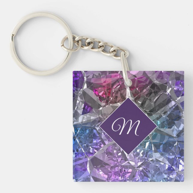 Multicolor Crystal Keychain (Front)