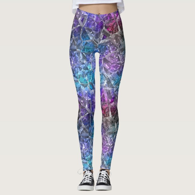 Multicolor Crystal Leggings (Front)