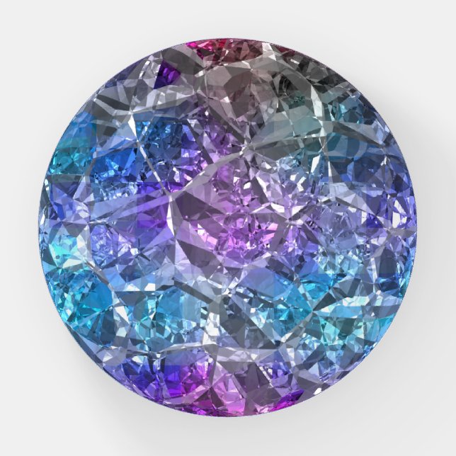 Multicolor Crystal Paperweight (Front)