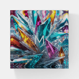 Multicolor Crystals Paperweight