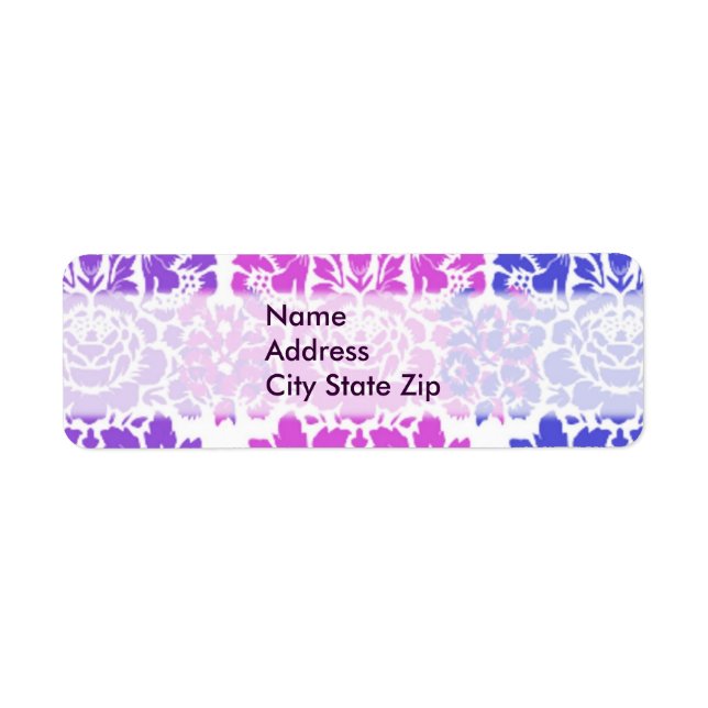 Multicolor Damask Label (Front)