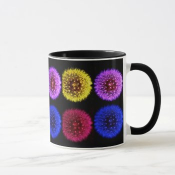Multicolor Dandelions Mug by ggbythebay at Zazzle
