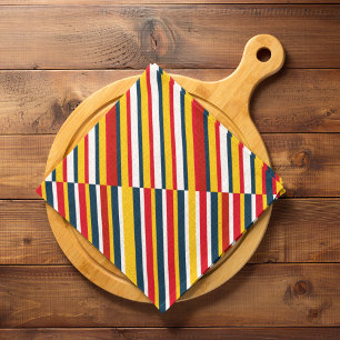 Multicolor Diagonal Stripes Cloth Placemat