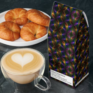 Multicolor diamond art patterned roasted coffee