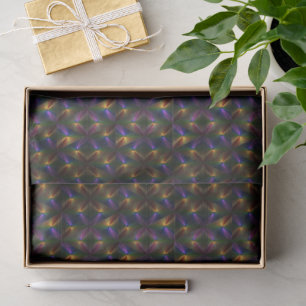 Multicolor diamond art patterned tissue paper