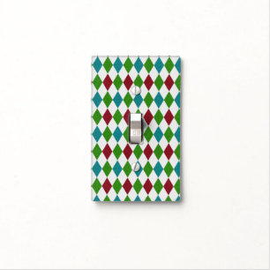 Multicolor Diamond Glitter Light Switch Cover