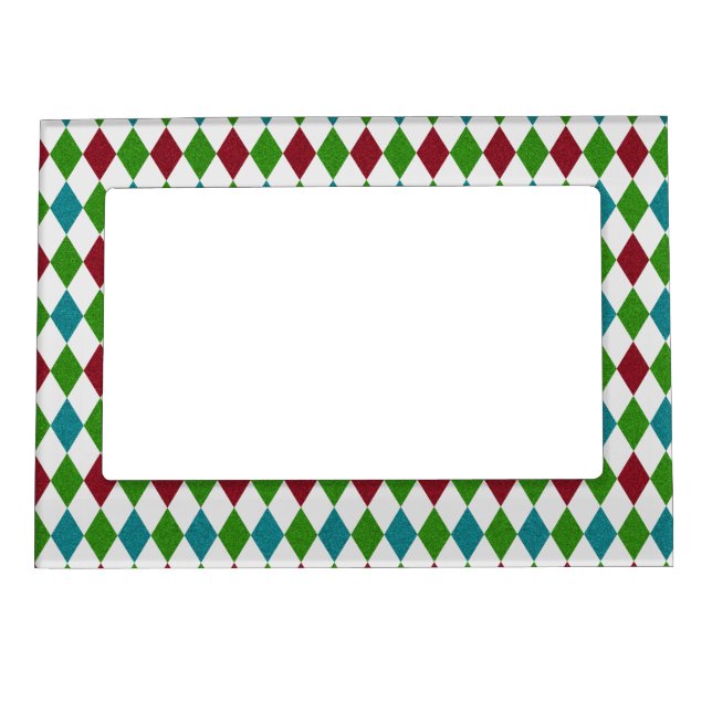 Multicolor Diamond Glitter Magnetic Frame (Front)