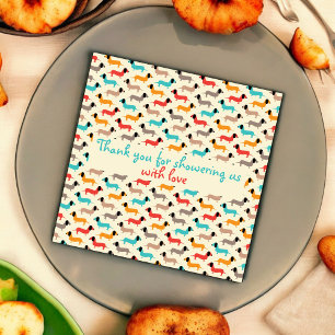 Multicolor Dog Cartoon Cloth Napkin