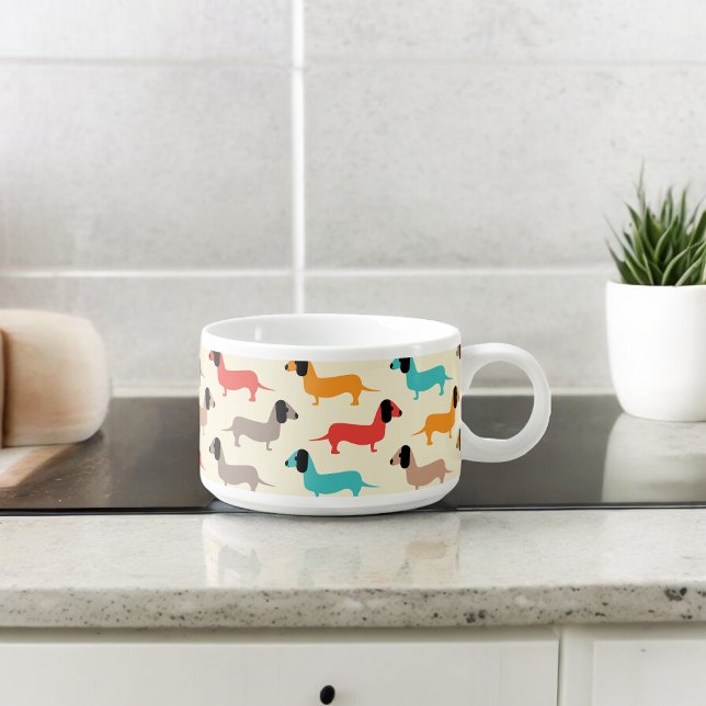 Multicolor Dogs Pattern Bowl ( Chili Bowl)