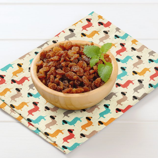Multicolor Dogs Pattern Cloth Placemat (Table placemat)