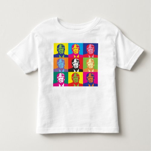 Multicolor Donald Trump Toddler T_shirt