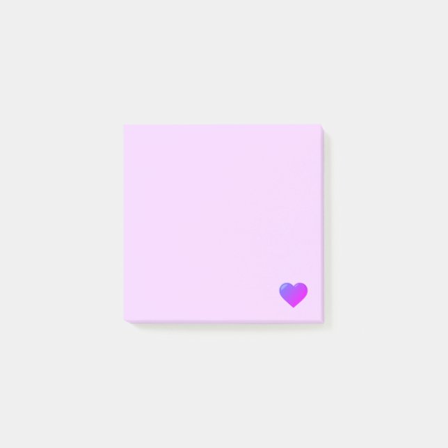 Multicolor Emoji Heart Post-it Notes (Front)