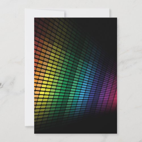 Multicolor equalizer personalized invite