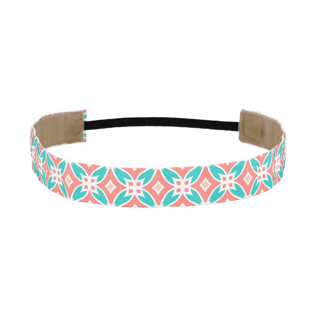 Multicolor Ethnic Pattern Athletic Headband (Front)