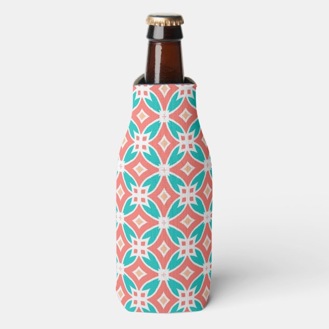 Multicolor Ethnic Pattern Bottle Cooler (Bottle Front)