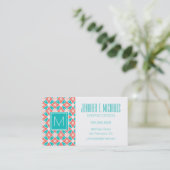 Multicolor Ethnic Pattern Business Card (Standing Front)