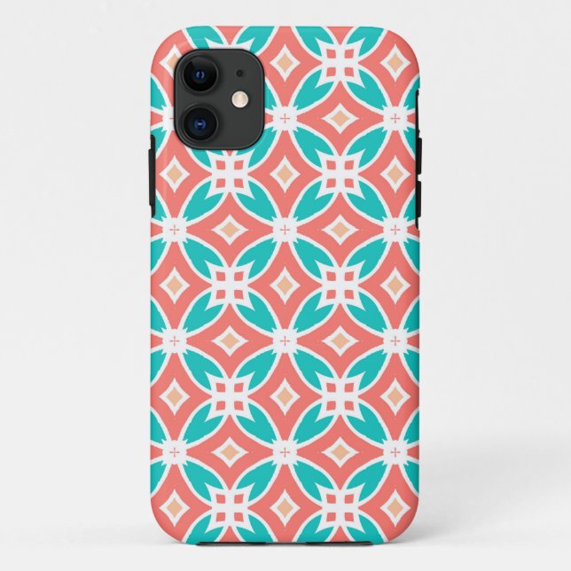 Multicolor Ethnic Pattern Case-Mate iPhone Case (Back)