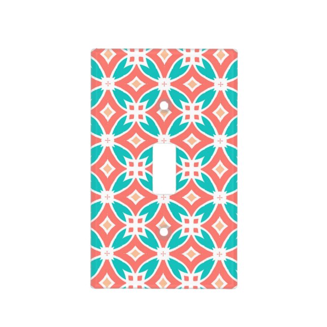 Multicolor Ethnic Pattern Light Switch Cover (Front)