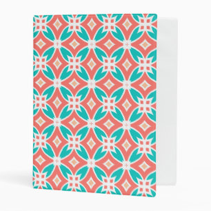 Multicolor Ethnic Pattern Mini Binder