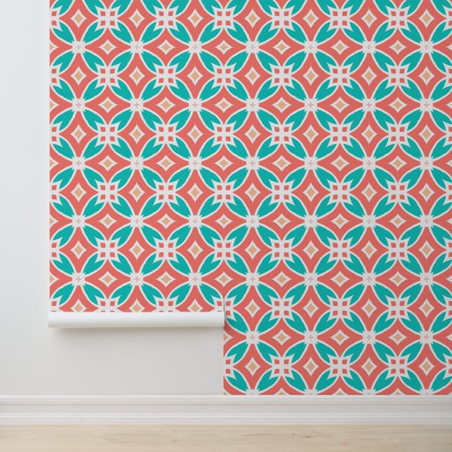 Multicolor Ethnic Pattern Wallpaper (Application)