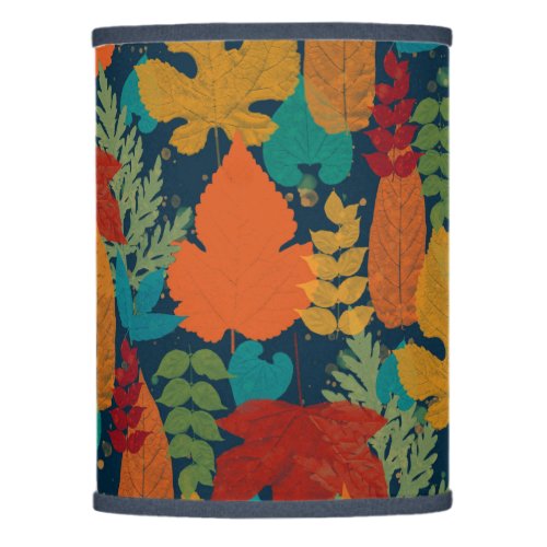 Multicolor Fall Leaves Pattern Design Lamp Shade